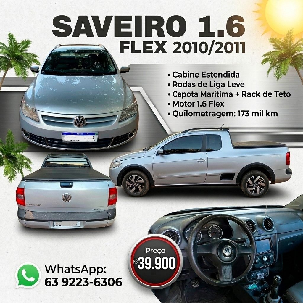 Saveiro G5 Gabinete Estentida